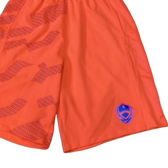 Nike Football Shorts Orange Retro Basketball Turquoise Dri-fit Small - Picture 11 of 12